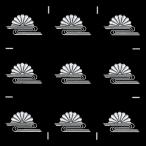  дом . лакировка наклейка дом . стикер [ Kikusui ] серебряный 15mm 9 шт есть 