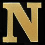 イニシャル 蒔絵シール「アルファベットN」金