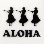  Hawaiian lacqering seal [ hula dance black ]