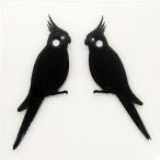オカメインコ 蒔絵シール LOVE BIRD オカメインコ 黒