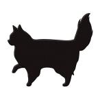  кошка лакировка наклейка love cat [ длина шерсть A( ширина направление ) чёрный ]