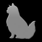  кошка лакировка наклейка love cat [ длина шерсть B(. сиденье .) серебряный ]