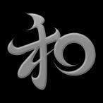 漢字 蒔絵シール「和 銀」