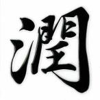 ショッピングアイコス シール 漢字 蒔絵シール「潤 黒」