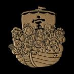 縁起物 蒔絵シール【七福神/GD 55mm】金 ケータイ スマホ　ステッカー シール iQOS アイコス 福を招く 宝物