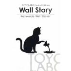  кошка настенный стикер [CAT LIFE кошка жизнь ]( цветок ...) переключатель стикер 