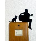  кошка настенный стикер [CAT LIFE кошка жизнь ]( гитара ) переключатель стикер 