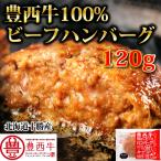 豊西牛100％ハンバーグ　120ｇ　トヨニシファーム　冷凍 お取り寄せ　赤身肉　国内産　北海道帯広産　十勝産ブランド牛