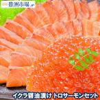 (いくら イクラ)北海道産 いくら醤油漬け 500g&お刺身トロサーモン300gセット