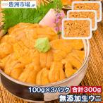 生ウニ 生うに 冷凍 無添加 天然 300g 100g×3パック(ウニ うに 雲丹)