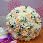 ウエディングブーケ ブートニア 安い 結婚式 ウェディングブーケ 花嫁 アレンジメント 披露宴 ウェディング用 造花 ブライダルブーケ 手作り