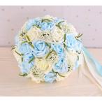 ウエディングブーケ 安い ブートニア 結婚式 ローズ 造花 ウェディング用 アレンジメント 花嫁 ブーケ 手作り ブライダルブーケ ジュエリー