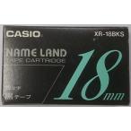 【関東 中部 送料無料】カシオ NAME LAND/18mm/テープカートリッジ ネームランド用 銀文字・黒テープ
