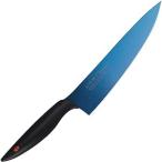 スミカマ 霞 KASUMI 包丁 チタンコーティング 剣型包丁 20cm ブルー 錆びにくい 日本製 岐阜県関市 22020/B