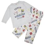ショッピングトミカ TOMICA トミカ 長袖パジャマ 総柄パンツ グレー×110cm ベビーザらス限定
