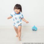 ドラクエベビー&キッズ 半袖ボディスーツ スライムぴぴぴ ブルー×70cm