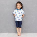 ショッピングドラクエ ドラクエベビー＆キッズ キッズ半袖Tシャツ スライムぴぴぴ(ブルー×95cm)