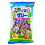 みんなだいすきスティックゼリー 18本 果汁20％（りんご果汁） お菓子 こんにゃくゼリー おやつ