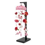 ショッピングひな祭り 【雛人形】クリスタル付 つるし飾り（ピンク）高さ42cm (351933)つるし雛 ひな人形 ひな祭り お雛様 おしゃれ【メーカー直送】