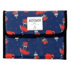 MOOMIN.. pocketbook case little mii total pattern ( navy )