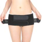 守って締める ふわキュット産後の骨盤ベルト 帝王切開対応 (ブラック×M)