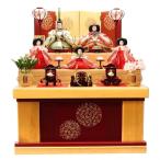 ショッピングひな祭り 【雛人形】三段収納五人飾り「花てまり木目調」 (606825)ひな人形 ひな祭り お雛様 おしゃれ トイザらス・ベビーザらス限定【メーカー直送】