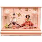 ショッピングひな祭り 【雛人形】ケース飾り 親王飾り「梅模様桜色アクリル」 (322580)ひな人形 ひな祭り おしゃれ ピンク トイザらス・ベビーザらス限定【メーカー直送