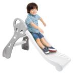  складной горка серый белый ширина 56.4× глубина 109× высота 69cm модный белый складной скольжение шт. салон наружный 1 лет 2 лет 3 лет игрушка The .s ограничение 