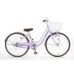 24インチ 身長125〜140cm 子供用自転車 バレンタイン2(ライトパープル)LEDライト かわいい 女の子 紫 トイザらス限定