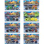 【4月18日発売予定】　ホットウィール(Hot Wheels) モンスタートラック 1:64 2パック アソート 8台セット FYJ64-987B