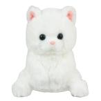 ぽちゃねこまるST まる（白） ぬいぐるみ　高さ約15cm　703933