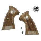 タナカ “+Weight”グリップシリーズ オーバーサイズ・ウォールナット・チェッカーグリップ(Nフレームスクエアバット用)