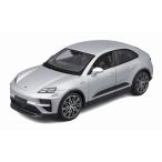 Bburago 1/24 ポルシェ マカン 4 エレクトリック 2024 シルバー 完成品ダイキャストミニカー BUR21114S