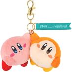 星のカービィ カービィ play with ワドルディ マスコット なかよし　全高約7cm ぬいぐるみ KPWW02