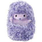 なでなでクルンっ! ハリネズミ ラベンダー　おしゃべりするおともだち　ぬいぐるみ