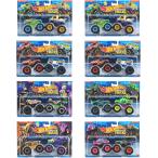 【6月20日発売予定】　ホットウィール(Hot Wheels) モンスタートラック 1:64 2パック アソート 8種セット FYJ64-987C　送料無料