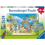 ジグソーパズル　キッズパズル　冒険の島　24ピース×2　26cm×18cm　ラベンスバーガー　送料無料