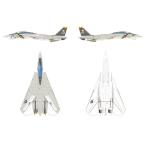 プラッツ 1/144 アメリカ海軍 F-14A トムキャット VF-84 ジョリーロジャース & VF-1 ウルフパック 2機セット プラモデル PF-66 送料無料