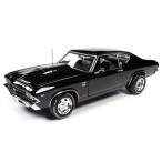 AMERICAN MUSCLE 1/18 1969 シェビー シェベル (ボールドウィン モーション) タキシード ブラック 完成品ダイキャストミニカー AMM1269　送料無料