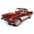 American Muscle 1/18 1961 シェビー コルベット コンバーチブル レッド 完成品ダイキャストミニカー AMM1281　送料無料