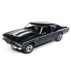 American Muscle 1/18 1969 Yenko シェビー シェベル グリーン/ホワイトライン 完成品ダイキャストミニカー 　送料無料