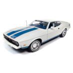 American Muscle 1/18 1972 フォード マスタング ファストバック ホワイト 完成品ダイキャストミニカー 　送料無料