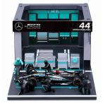 【2026年1月発売予定】　Bburago 1/43 PIT PASS セット メルセデス-AMG ペトロナス F1チーム W15 No.44 L.ハミルトン ジオラマセット BUR38452H　送料無料