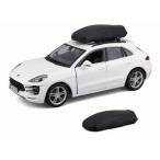 【7月発売予定】 Bburago 1/24 ポルシェ マカン ルーフボックス付 ホワイト 完成品ダイキャストミニカー BUR23013 送料無料