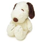 PEANUTS スヌーピー　パフパフぬいぐるみ　L　モカ　送料無料