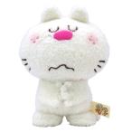 7月発売予定　水森亜土 ねこ S ホワイト ぬいぐるみ 全長約19cm 213129-25　送料無料