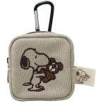 8月発売予定 PEANUTS スヌーピー&ベア カラビナミニポーチ ブラウン 215475-25 送料無料