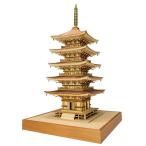 木製建築模型　1/75　羽黒山　五重塔　レーザーカット加工　送料無料