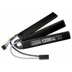 ジーフォース 電動ガン用リポバッテリー 充電池 Noir LiPo 11.1V 1200mAh カスタムガン用 サドルパック　ネコポス送料無料