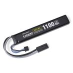 ジーフォース Noir Suppression LiPo 7.4V 1100mAh 40C ストックイン スティックタイプ 電動ガン用充電式リポバッテリー GFG933　ネコポス送料無料